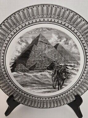 222 Fifth Slice Of Life GREAT PYRAMIDS Dinner Plate Early 2000's Discontined